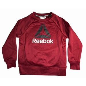 Reebok Boys Fleece Crewneck Sweatshirt Size XS (4/5)‎ Biking Red